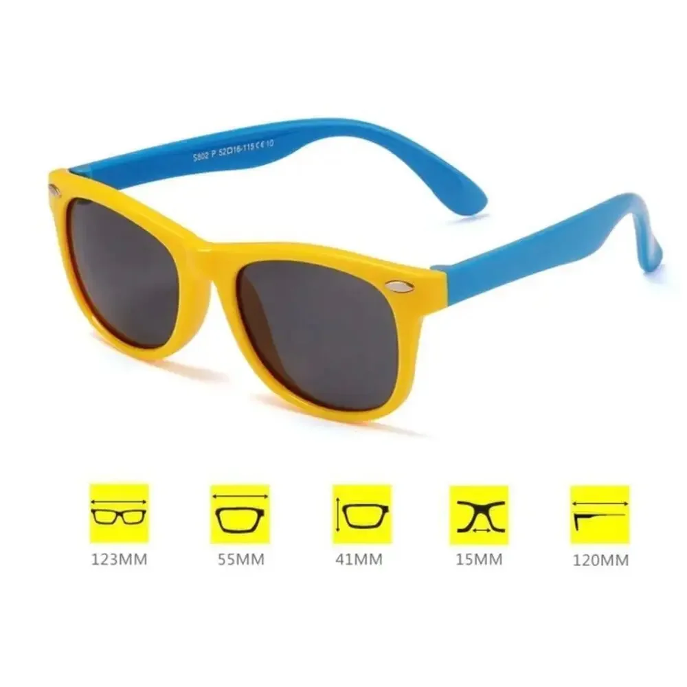 New baby blue frame sunglasses and case